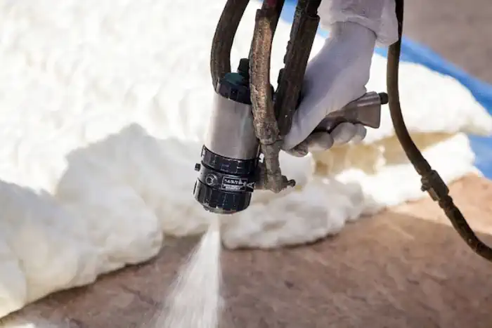 Spraying Foam Insulation