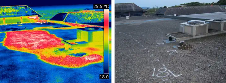 Using Thermal Imaging to Find Flat Roof Leaks